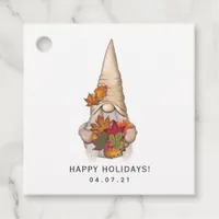 Fall Autumn Whimsical Nordic Harvest Gnomes Favor Tags
