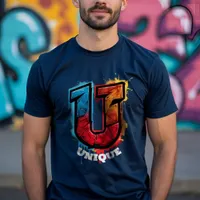 "U" Got the Look: Customizable Graffiti Monogram T-Shirt