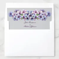 Romantic and Poetic Pastel Lilac Watercolor Envelope Liner