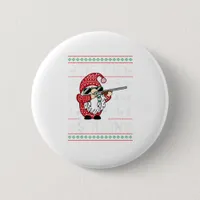 Tis The Season Deer Gnome Reindeer Christmas Button