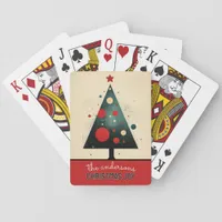 Customizable Christmas Tree Poker Cards