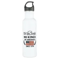 No Kings In America We The People Retro Classic Stainless Steel Water Bottle