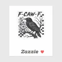 F-Caw-F Halloween Bird Sticker