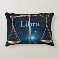 Libra sign of the zodiac accent pillow