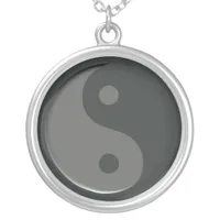 Minimal Yin Yang Balance Symbol Necklace