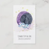 *~* Sky Crystals Moon Cosmos Stars Universe Business Card