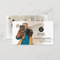 Fashionable Selfie Girl Business Card