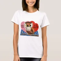 Vintage Owl Valentine T-Shirt