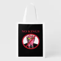 No Kings Anti Creative Graphic Style Grocery Bag