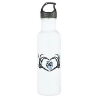 Skeleton Heart Hands Classic Design For Halloween Stainless Steel Water Bottle