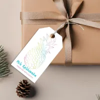 Mele Kalikimaka Christmas Pineapple Hawaii Gift Tags