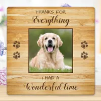 Pet Loss Keepsake Personalized Dog Memorial Photo Plaque