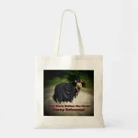 German Shepherd Witch Dog Tote Bag