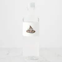 Eat Drink And Be Scary Witch Hat Aesthetic Casual Water Bottle Label