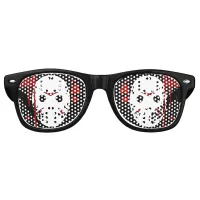 Friday 13th Hockey Mask Bloody Horror Retro Sunglasses