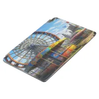 Abandoned Carnival Ferris Wheel Ai art iPad Air Cover