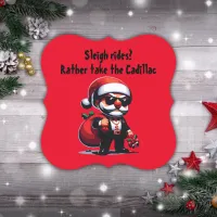 Gangster - Sleigh Rides? Rather Take Cadillac |  Paper Coaster