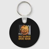 Funny Usa Trumpkin Make Halloween Great Again Keychain