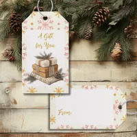 A Gift for You Warm Holiday Colors Gift Tags