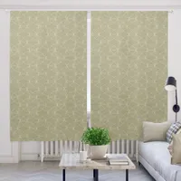 Geometric Patterned Elegant Modern Neutral Beige Blackout Curtains