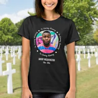 Memorial In Loving Memory Custom Photo Keepsake T-Shirt