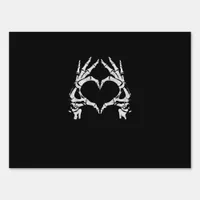 Skeleton Heart Hands - Halloween - Skeleton Hands  Sign