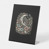 Aesthetic Retro Goblincore And Cottagecore Mushroo Pedestal Sign