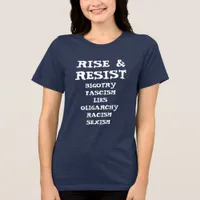 Rise and Resist | Anti Donald Trump Tri-Blend Shirt