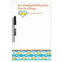 Cruising Ducks Cabin Door Decoration Pen & Dry Erase Board