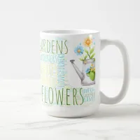 Garden Words Watering Can Mug