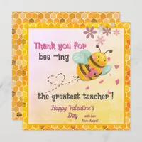 Being the greatest Teacher Valentines Day Holiday Card