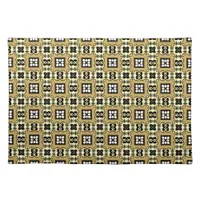 Black Gold Geometric Pattern Place Mat