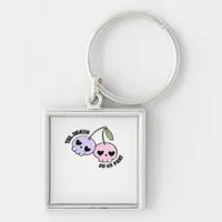 Till Death Do Us Part - Cute Goth Skull Design Cla Keychain