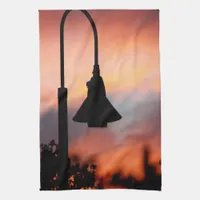 Streetlight Silhouette Sunset Twill Cotton Kitchen Towel