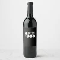 Lil Boo Halloween Vintage Style Wine Label