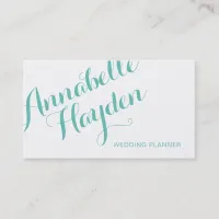 Simple Handwritten Script Calligraphy Business Card