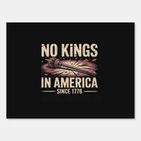 No Kings In America Since 1776 King Free Classic V Sign