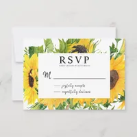 Boho Rustic Sunflower Summer Bouquet RSVP