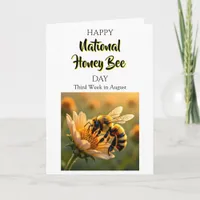 Happy National Honey Bee Day! Card