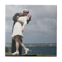 Sculpture Unconditional Surrender in San Diego Ceramic Tile