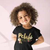 Kids Flower Girl Bridesmaid Petal Patrol T-Shirt