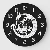 Dragon Blowing Fire Large Clock