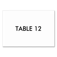 Horizontal Celebration Single Table Number Card