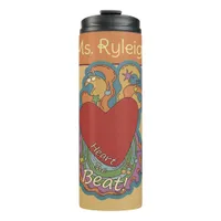 Heart the Beat: Doodles for Music Lovers: Orange Thermal Tumbler