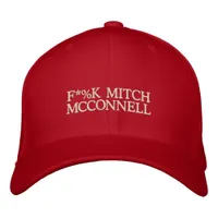 F*%K Mitch McConnell Ditch Turtle Embroidered Hat