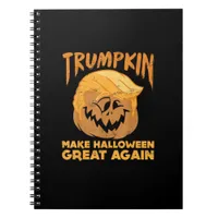 Trumpkin Make Halloween Great Again Funny Politica Notebook