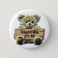 Grandma to Be Baby Shower Button