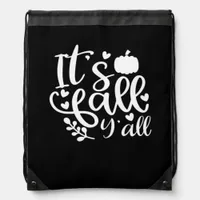 It’s Fall Y’all! Trendy Graphic Drawstring Bag