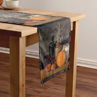 Autumn Decorations on Table Long Table Runner