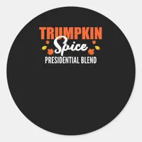 Trumpkin Spice Halloween Thanksgiving Funny Classic Round Sticker